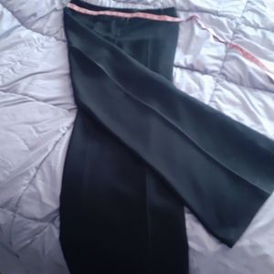 Black crepe pants, wide leg, nice drape.